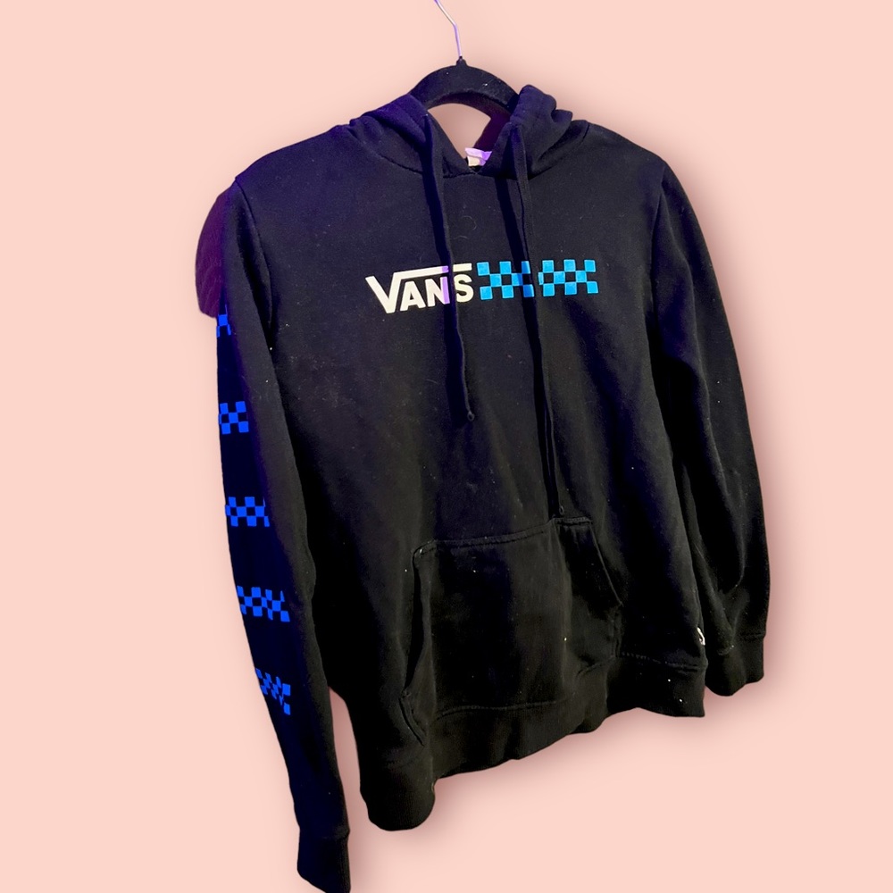 Vans black and blue woman’s small hoodie